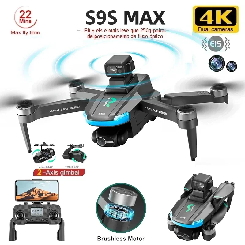 NEW S9S MAX MINI Drone 4K 2-Ax – Drone Gimbal Brushless recenzja i cena
