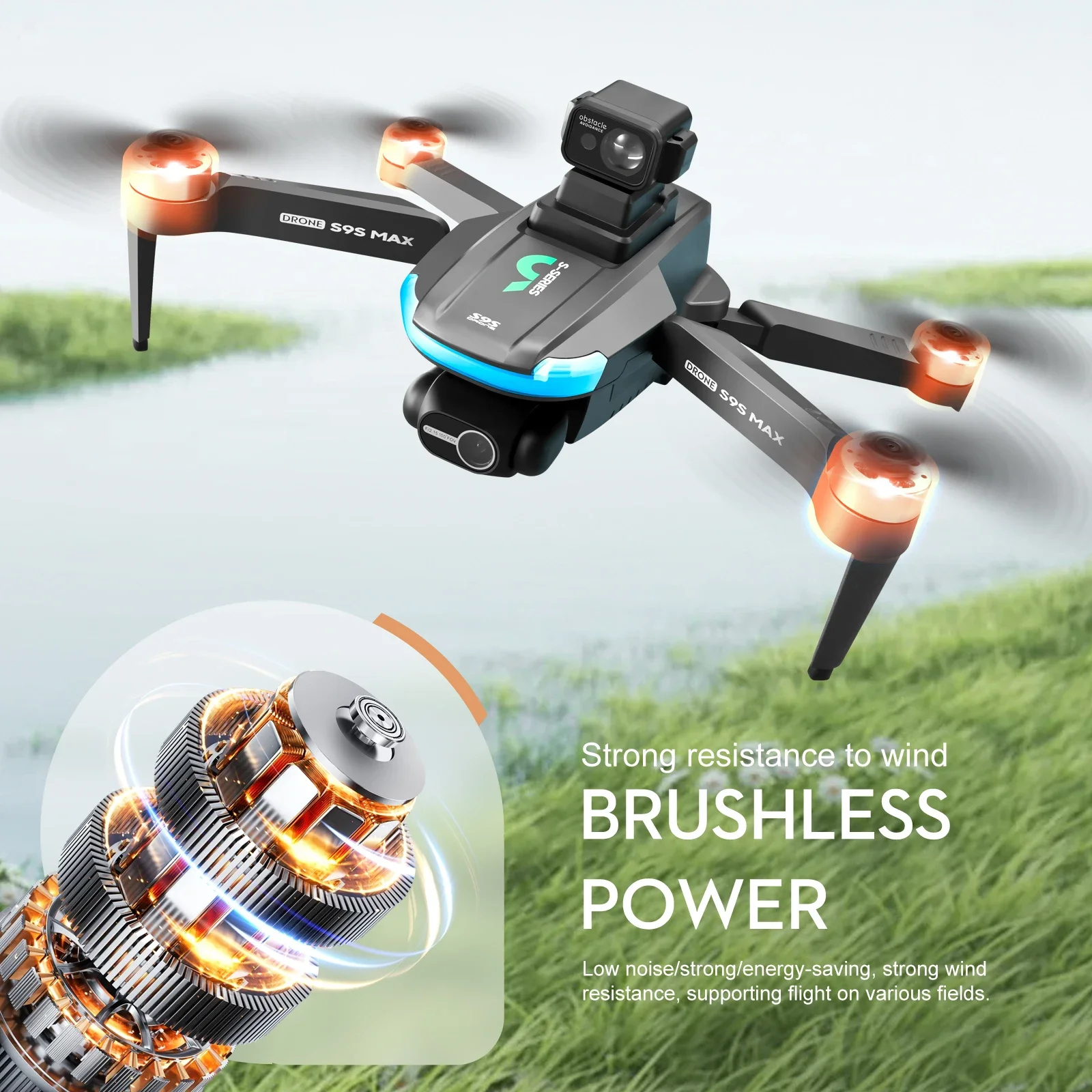 NEW S9S MAX MINI Drone 4K 2-Ax – Drone Gimbal Brushless recenzja i cena