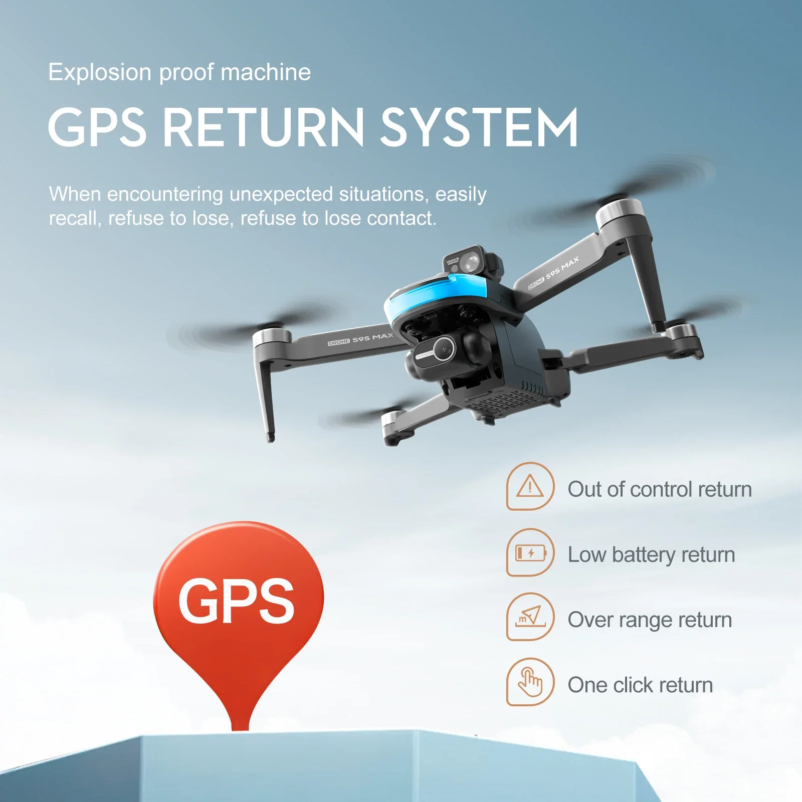 NEW S9S MAX MINI Drone 4K 2-Ax – Drone Gimbal Brushless recenzja i cena