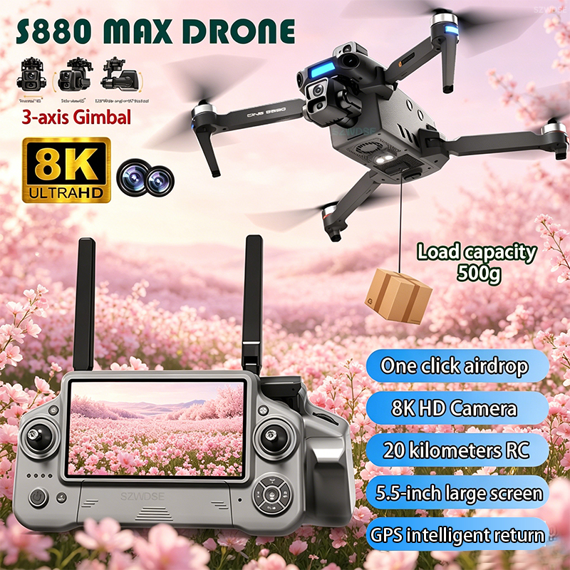 2026 New 8K Dual Camera Drone  – Drone Gimbal Mount recenzja i cena
