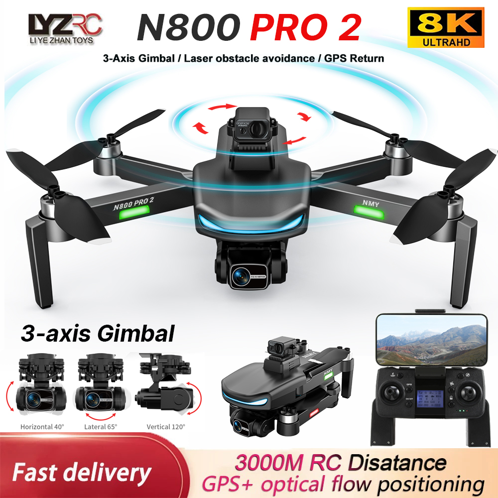 N800 PRO 2 GPS Drone Professio – Drone Gimbal 3 Axis recenzja i cena