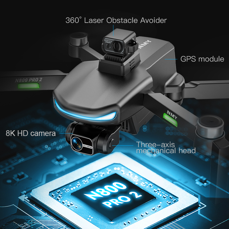 N800 PRO 2 GPS Drone Professio – Drone Gimbal 3 Axis recenzja i cena
